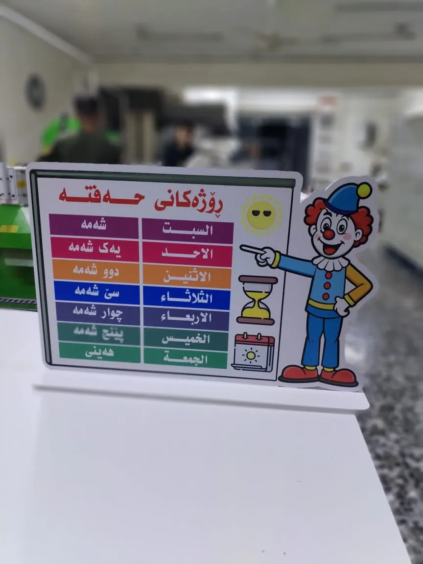 ايام الاسبوع كوردي